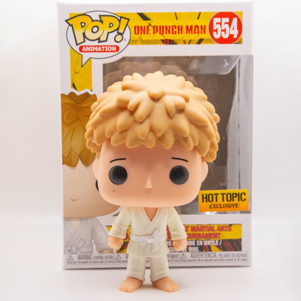 Funko Pop Animation One Punch Man Saitama in Wig #554 HT Exclusive (GUC)